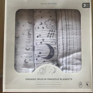 Pottery Barn Baby Organic Muslin Swaddle Blankets